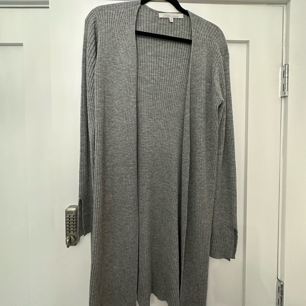 Lovers and friends grey cardigan. Size medium